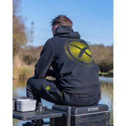Bluza Matrix Large Fade Logo Hoody Black/Lime