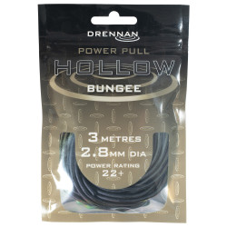TOAH04 Amortyzator Drennan Power Pull Hollow Bungee 3m - 2,8mm / BLACK