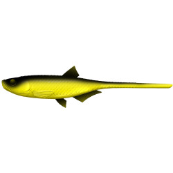 Libra Lures Mini Bleak Slug Tail - 006 / HOT YELLOW