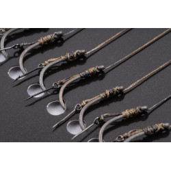Przypony Korum Power Braid Spiked Method Hair Rigs Barbed