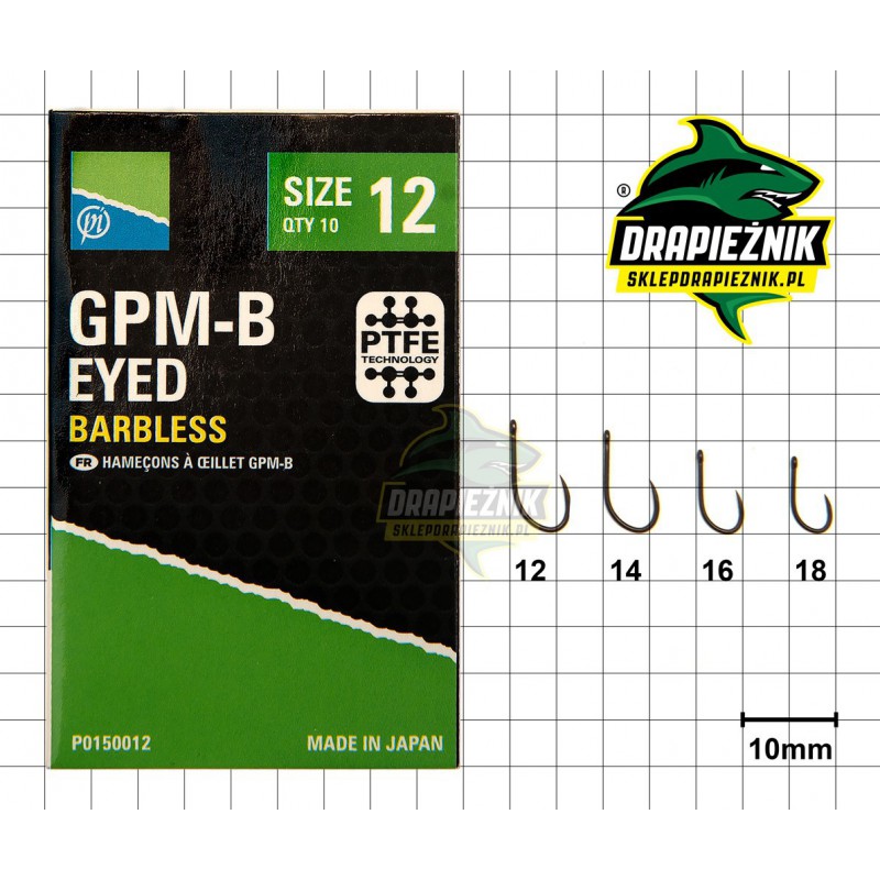 Preston GPM-B Barbless Eyed