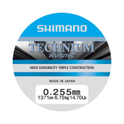 TECINVQP25A Żyłka Shimano Technium Invisitec A Mono 1371m - 0,255mm