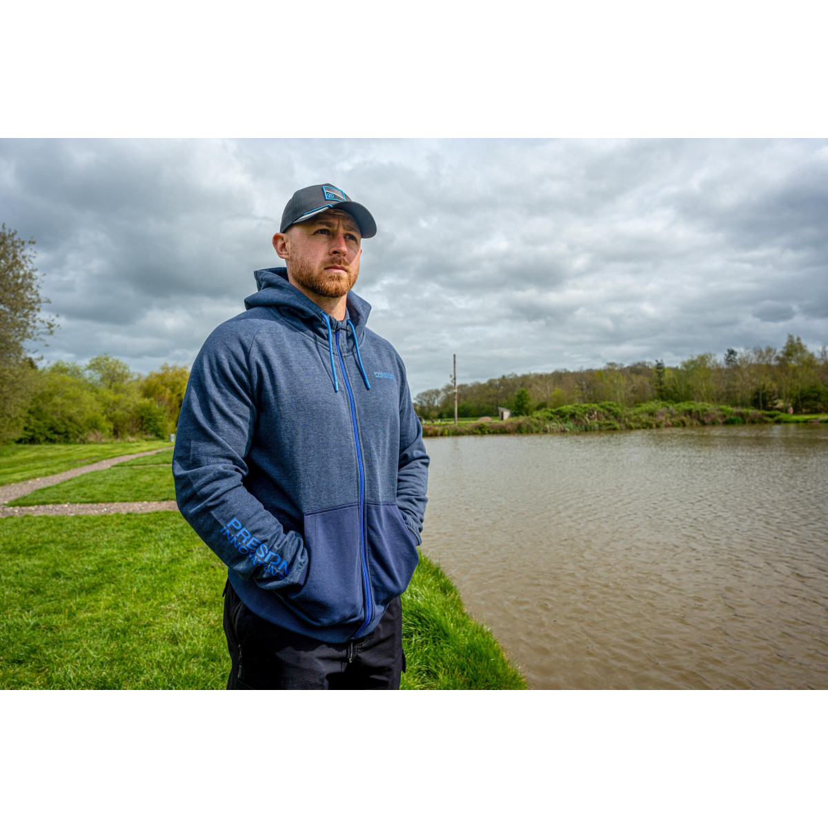 Bluza Preston Navy Tide Zip Hoodie