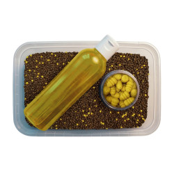 FB44-2 Zestaw Feeder Bait Multipack 450g + 25ml + 150ml - Sweet Corn