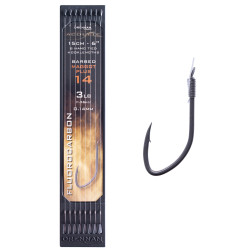 HNAX02 Przypony Drennan HOOK TO PLATE Acolyte Barbed Maggot Plus 15cm - roz.14