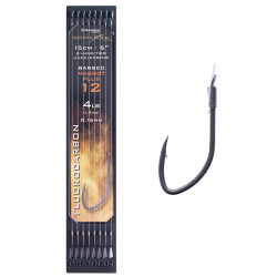 HNAX01 Przypony Drennan HOOK TO PLATE Acolyte Barbed Maggot Plus 15cm - roz.12