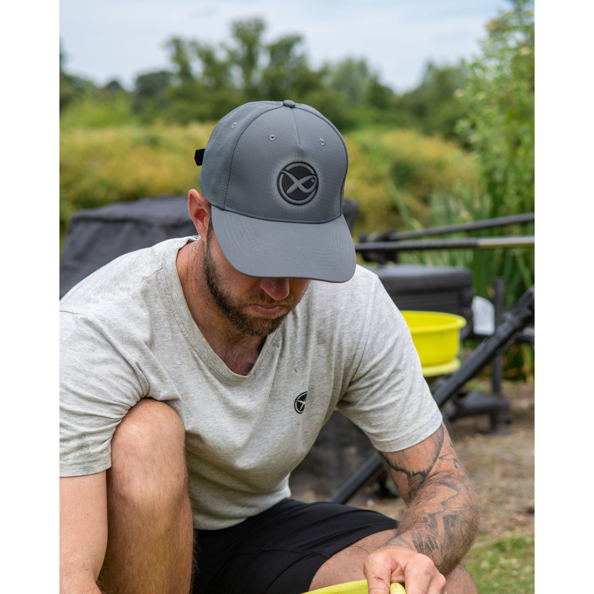 GHH015 Czapka Matrix Faded Print Cap - Dark Grey