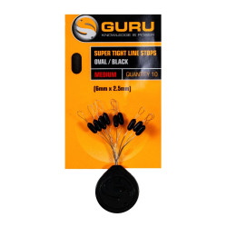 GLS002 Stopery Guru Super Tight Line Stops Oval Black - M