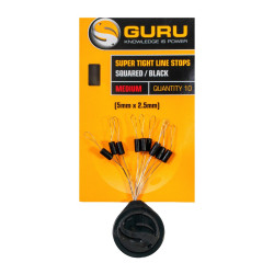 GLS005 Stopery Guru Super Tight Line Stops Squared Black - M