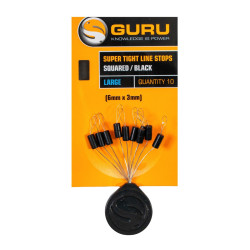 GLS006 Stopery Guru Super Tight Line Stops Squared Black - L
