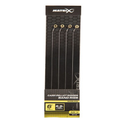 MGRR118 Przypony Matrix X6 Carp Pellet Rigger Band Rigs 6" / 15cm - roz. 12