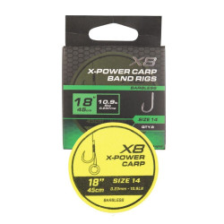 MGRR128 Przypony Matrix X8 X-Power Carp Band Rigs 18" / 45cm - roz. 14