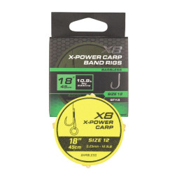 MGRR129 Przypony Matrix X8 X-Power Carp Band Rigs 18" / 45cm - roz. 12