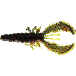 P238-563-322 Gumy Westin CreCraw Slim Creature 7,5cm - Black/Chartreuse