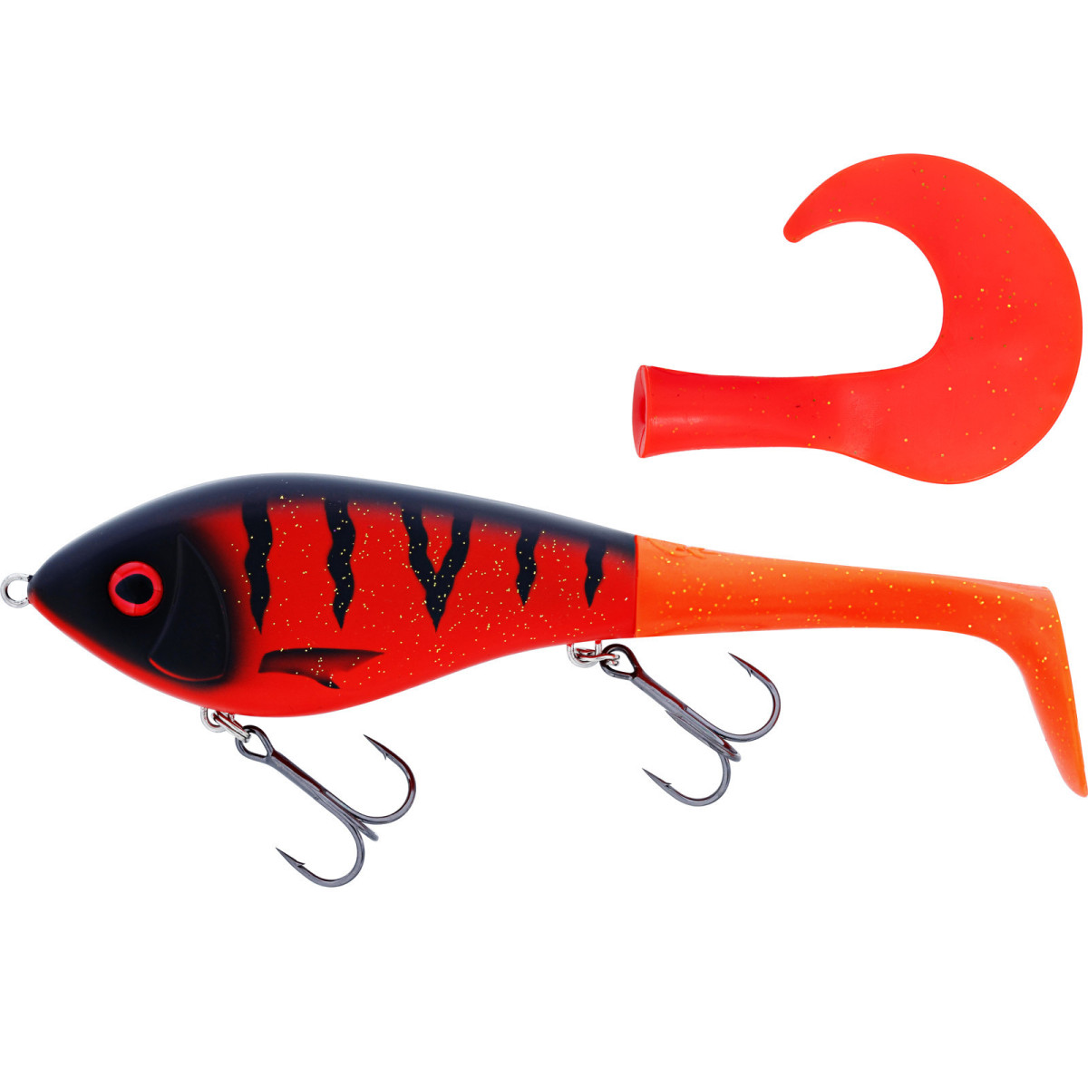 P230-540-319 Wobler Westin Swim Tail 10cm SINKING - Fire
