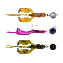 Zestaw Perch Professor Fapping Craw 1.4" / 3.5cm - Uzbrojone czeburaszki / Ołów