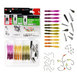 Zestaw gum Perch Professor F**king Leech 2" / 5.5cm - Jig Rig / Wolfram