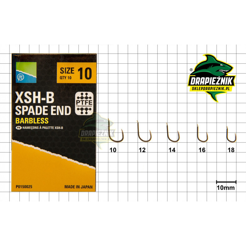 Preston XSH-B Barbless Spade End