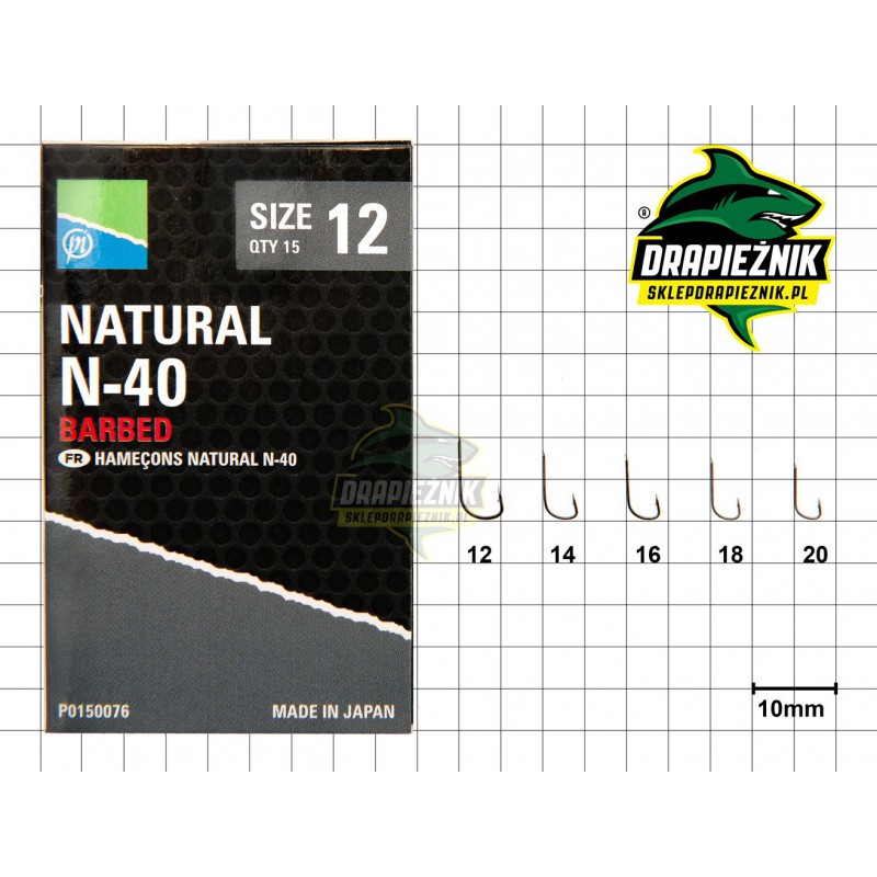 Preston Natural N-40 Hooks