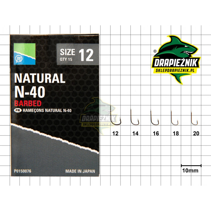 Preston Natural N-40 Hooks