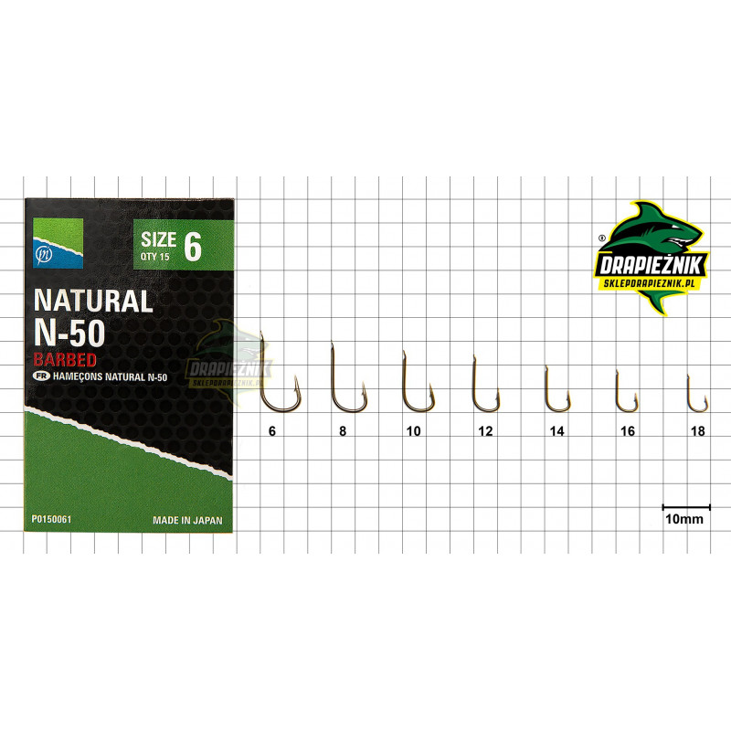 Preston Natural N-50 Hooks