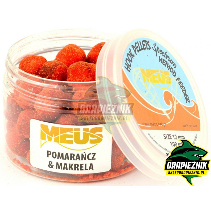 Pellet MEUS Spectrum na włos 12mm - Pomarańcza & Makrela