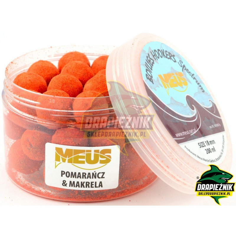 Kulki MEUS Spectrum Sinking na włos 18mm - Pomarańcza & Makrela