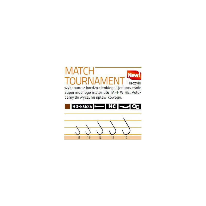 Haczyki Owner MATCH TOURNAMENT 56535 brązowe - hak 10