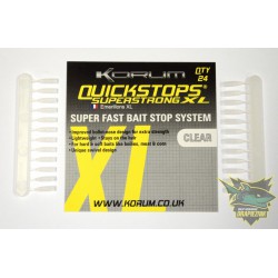 Stopery Korum Quickstops - przeźroczyste // XL