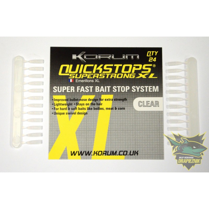 Stopery Korum Quickstops - przeźroczyste // XL