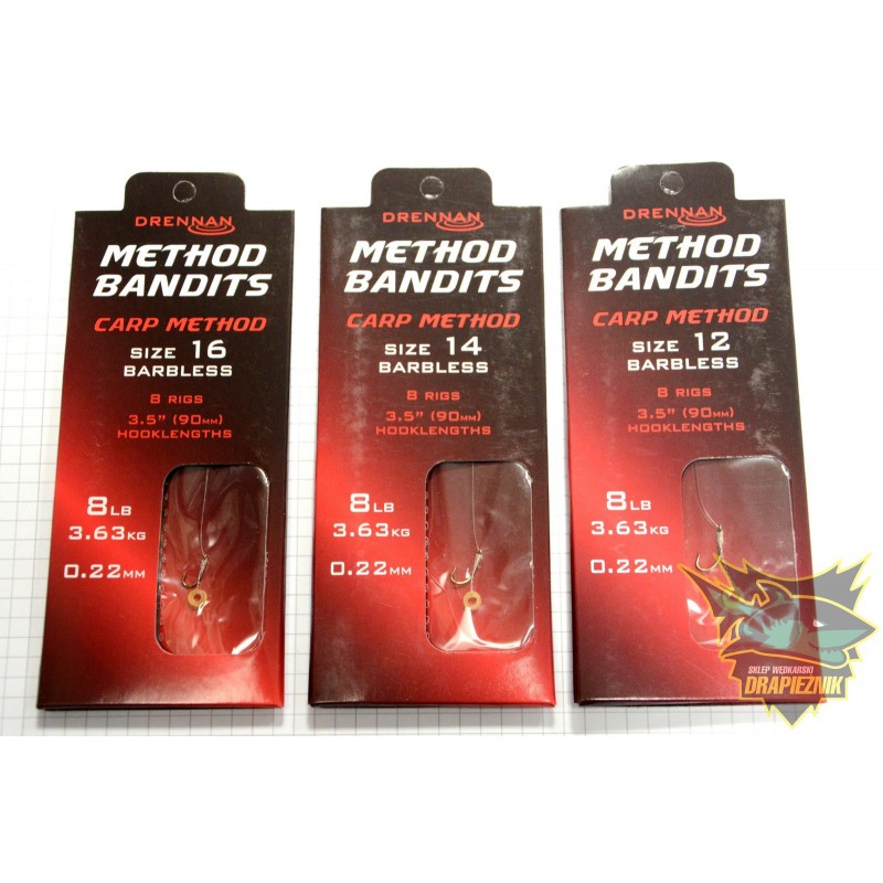 Przypony Drennan Method Bandits Carp Method - roz.8