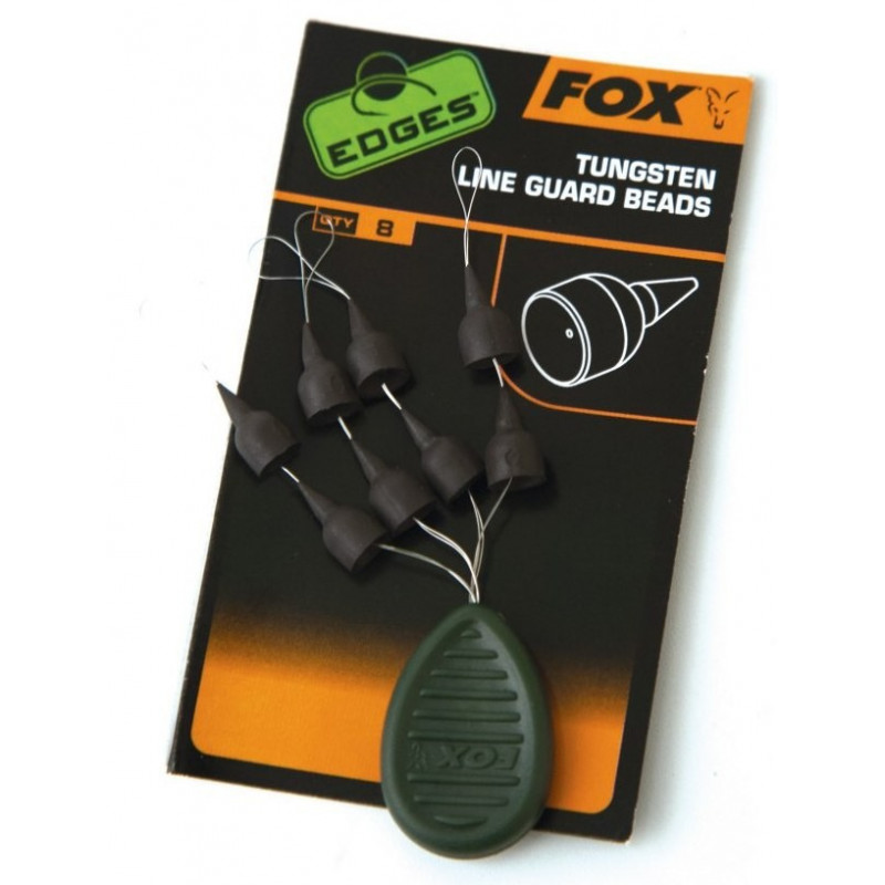 Fox Edges - Tungsten Line Guard Beads x8