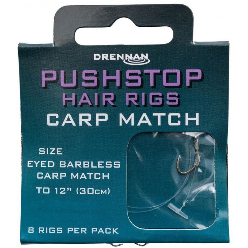 Przypony Drennan Pushstop Hair Rigs Carp Match - roz.12