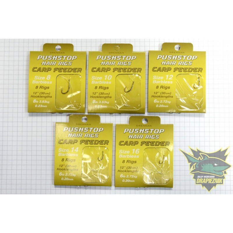 Przypony Drennan Pushstop Hair Rigs Carp Feeder - roz.14