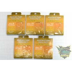Przypony Drennan Pushstop Hair Rigs Sweetcorn - roz.10