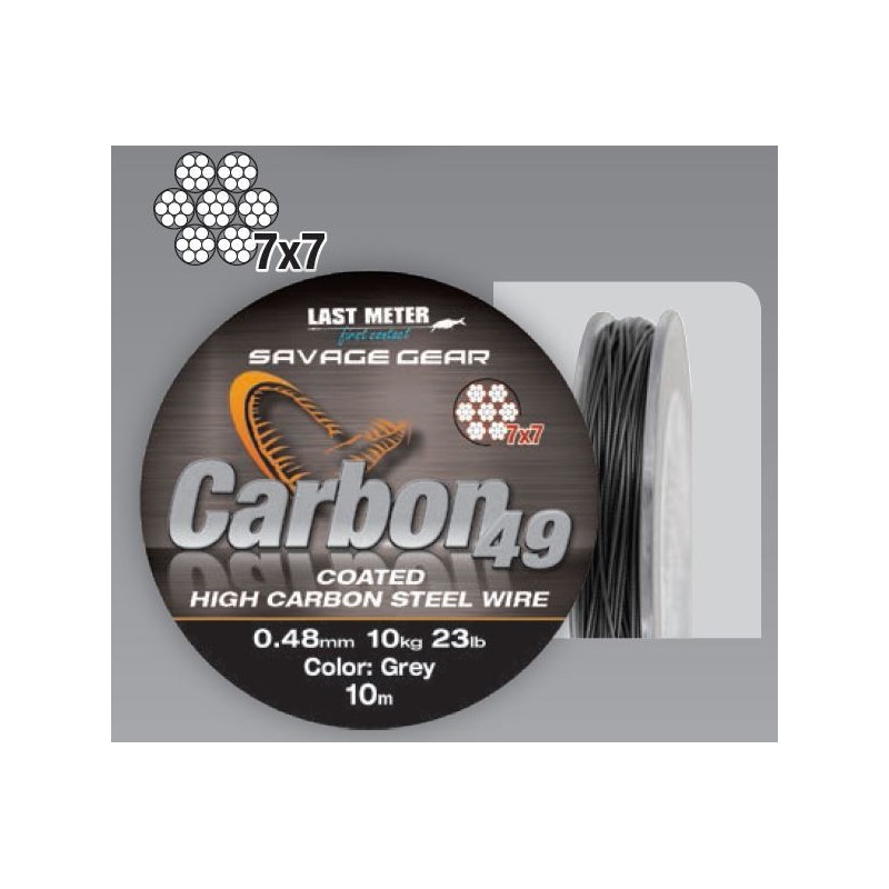 Materiał przyponowy Savage Gear CARBON 49 10m