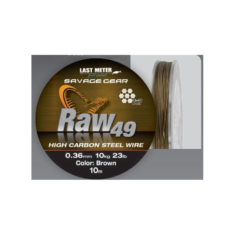 Materiał przyponowy Savage Gear RAW 49 10m