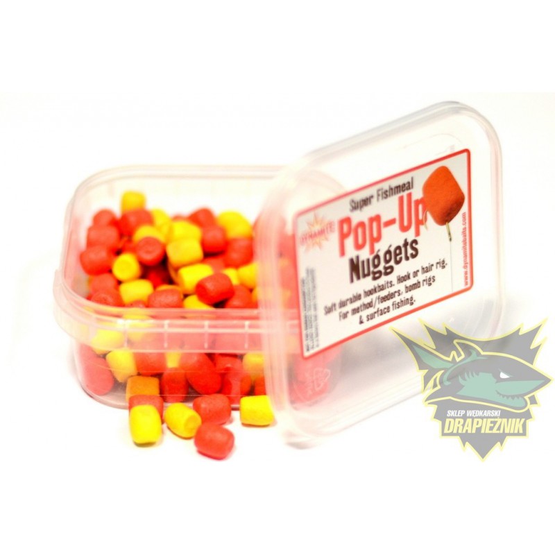 Dynamite Baits Pop-Up Nuggets - Żółto-czerwone pływające