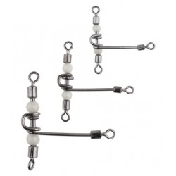 Krętlik potrójny rolkowy z koralikami typy T