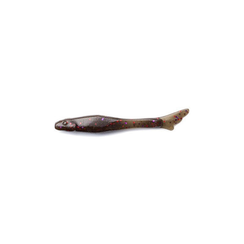 FishUp Tiny 1.5" - 050 Green Pumpkin Brown Red & Purple