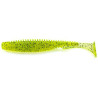 FishUp U-Shad 2.5" - 055 Chartreuse/Black