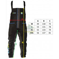 Spodnie Preston Drifish Bib & Brace - roz.M