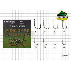 Haczyki Drennan Barbless Wide Gape Specialist - roz. 4