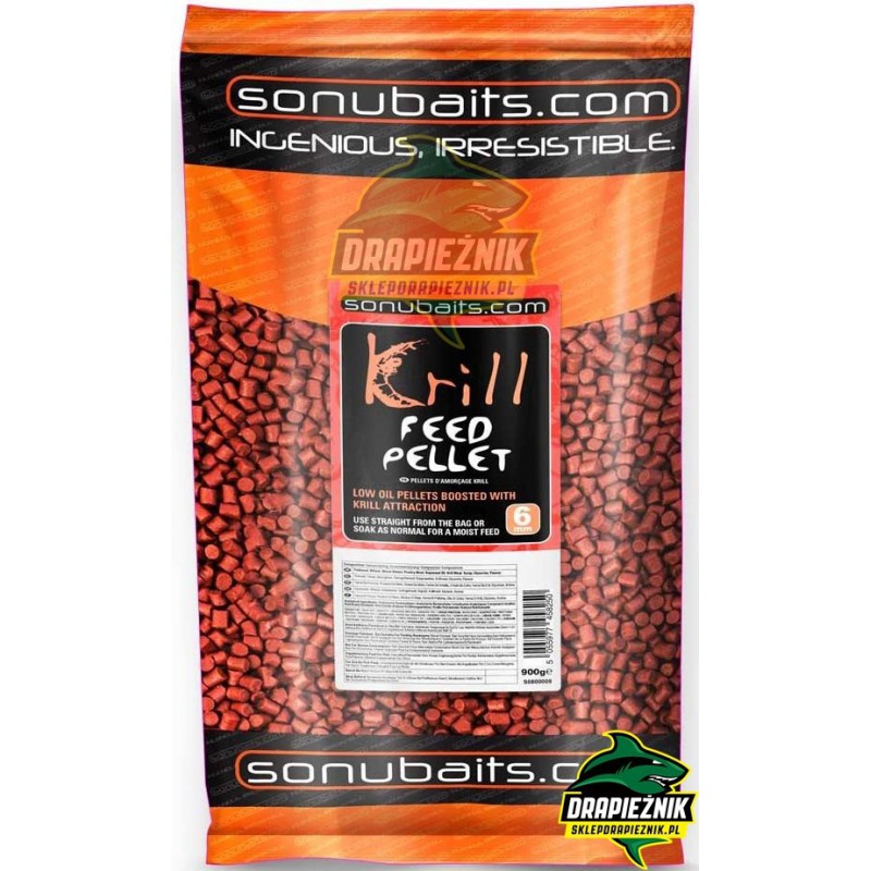 Sonubaits Feed Pellets 6mm - Krill // Krylowy