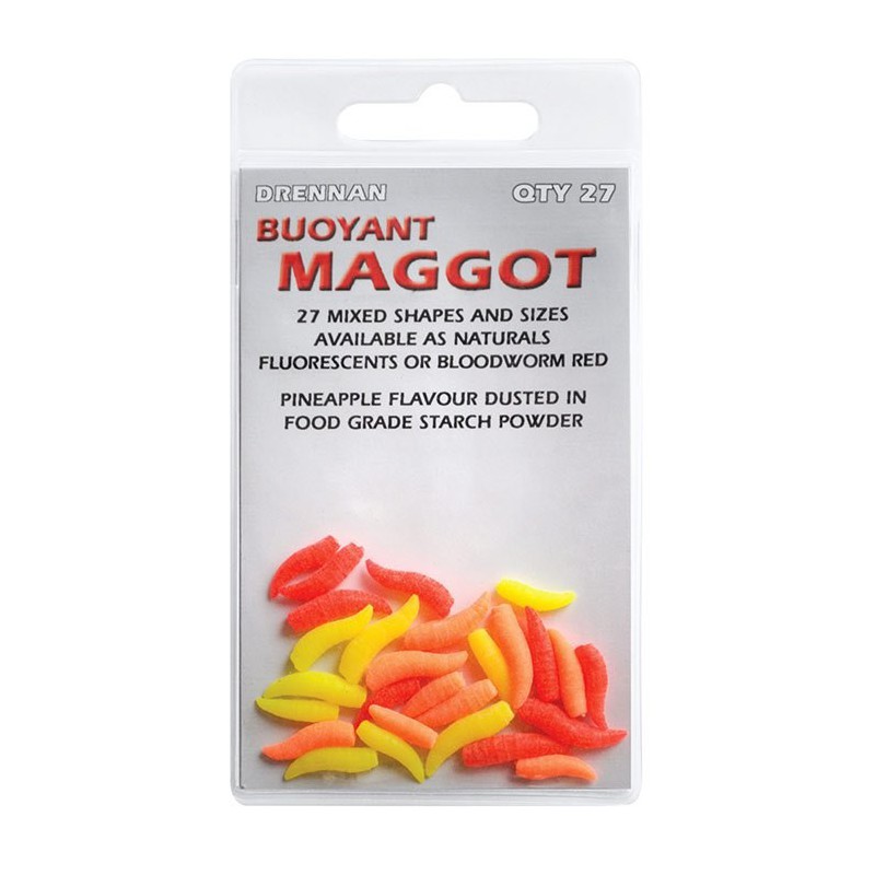 Sztuczne robaki Drennan Buoyant Maggot - Fluorescents