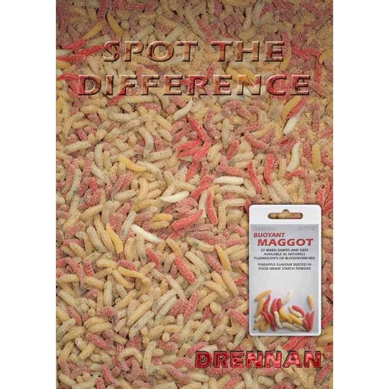 Sztuczne robaki Drennan Buoyant Maggot - Naturals