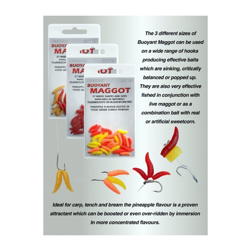 Sztuczne robaki Drennan Buoyant Maggot - Naturals