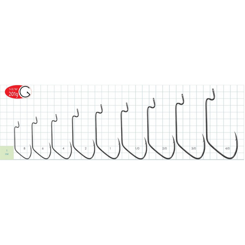 Haczyki Gurza WORM 401 LE