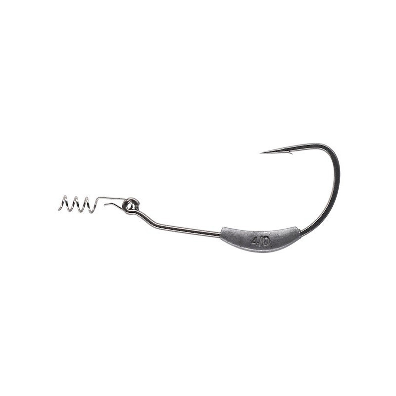 Haczyki Mikado Jaws Offset z wkrętem i obciążeniem