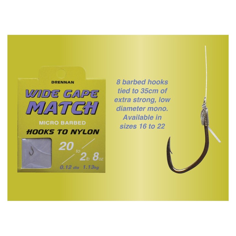 Przypony Drennan Wide Gape Match 30cm - roz.16